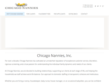 Tablet Screenshot of chicagonanniesinc.com